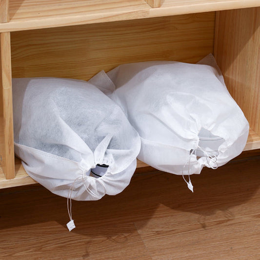 Drawstring Shoe Bags, 50 Nonwoven Pouches for Packing and Closet Storage - Image 2