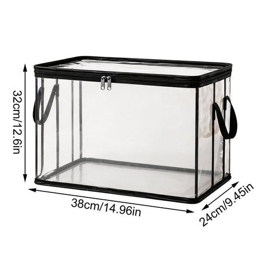 Clear Packing Cubes, Set of 6 Zippered Vinyl Pouches with Handles - Image 2