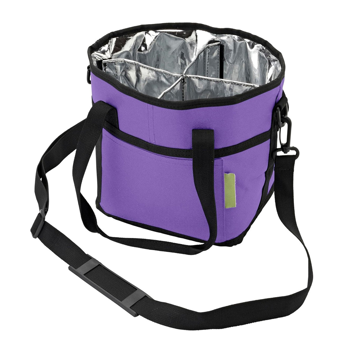 Four-Compartment Drink Carrier with Adjustable Shoulder Strap, Pink - Image 4