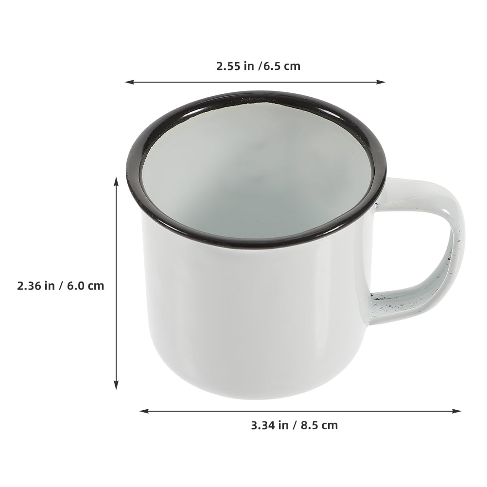 Enamel Camp Cups, Set of Four in Assorted Colours, 3.34 Inches Wide - Image 2