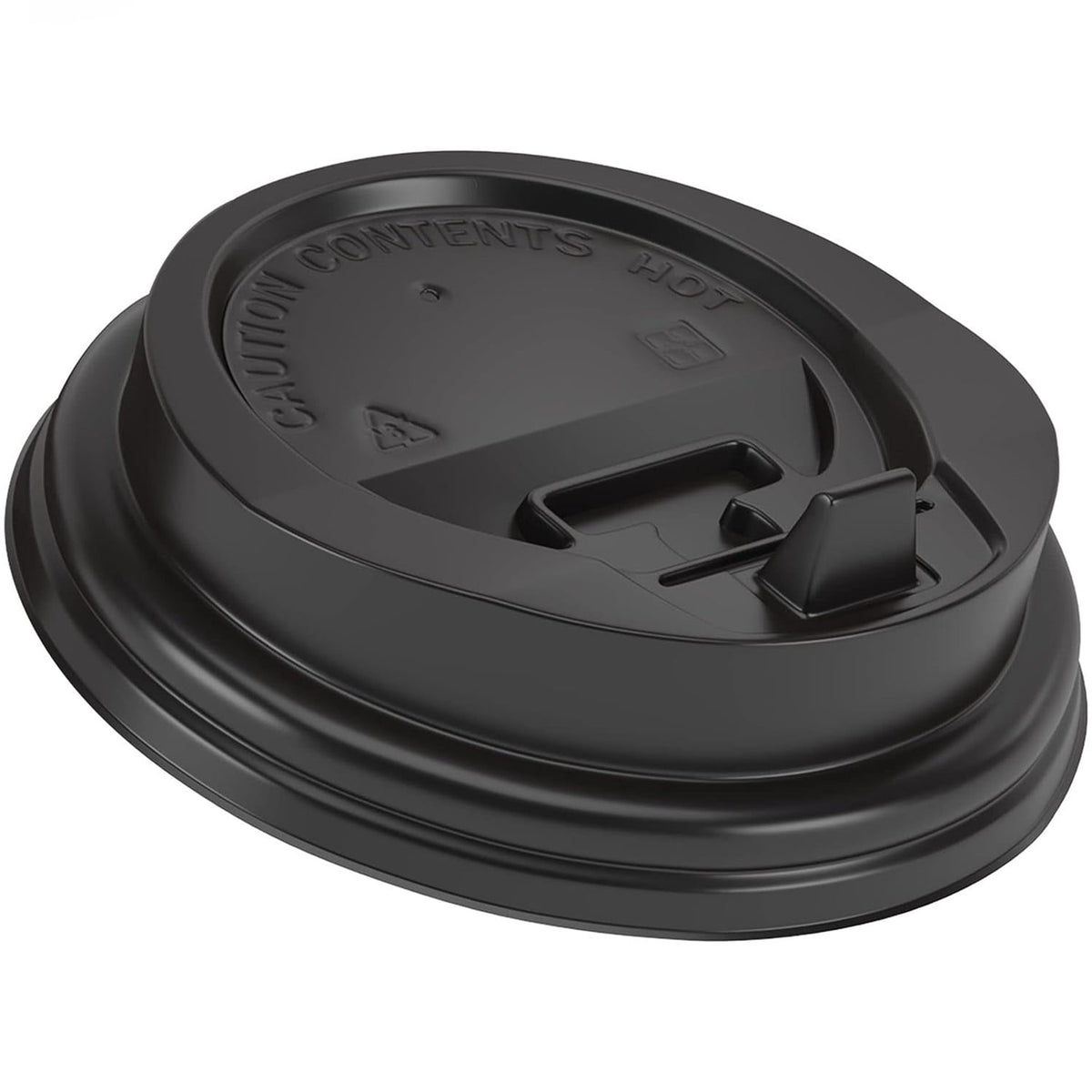 Dome Lids for 8 oz Hot Cups, Bulk Box of 1000 with Anti-Spill Rim