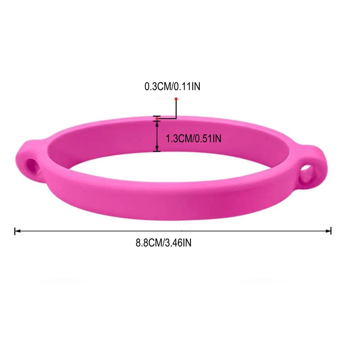 Two-Hole Bottle Carry Ring for Wide-Mouth Flasks, 3.46 Inch Bore - Image 2