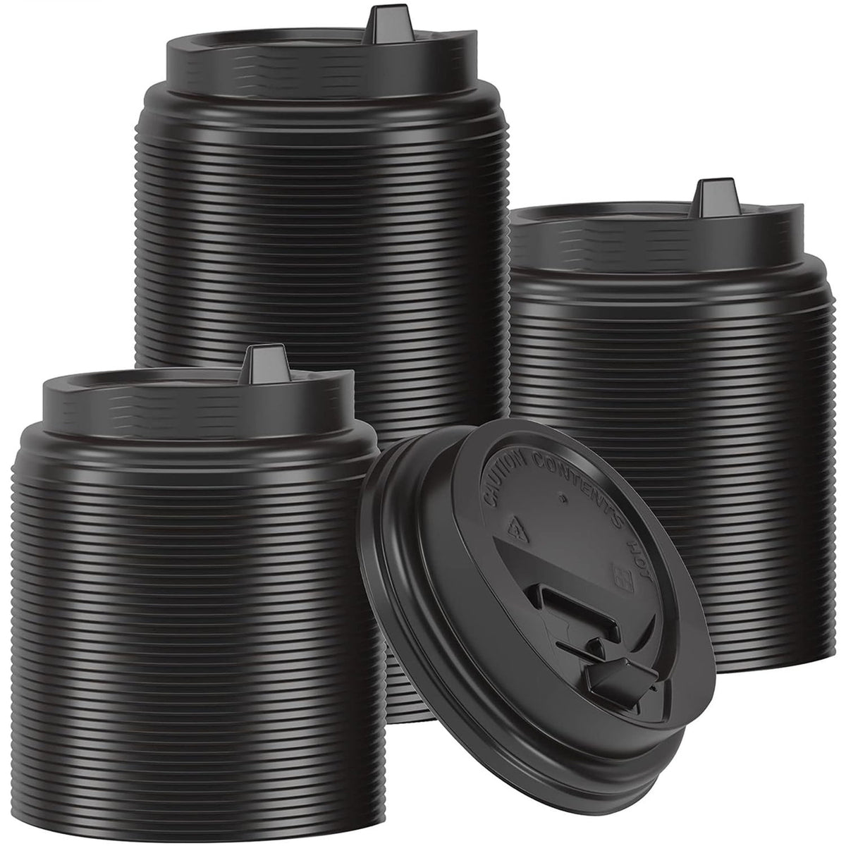 Dome Lids for 8 oz Hot Cups, Bulk Box of 1000 with Anti-Spill Rim - Image 2
