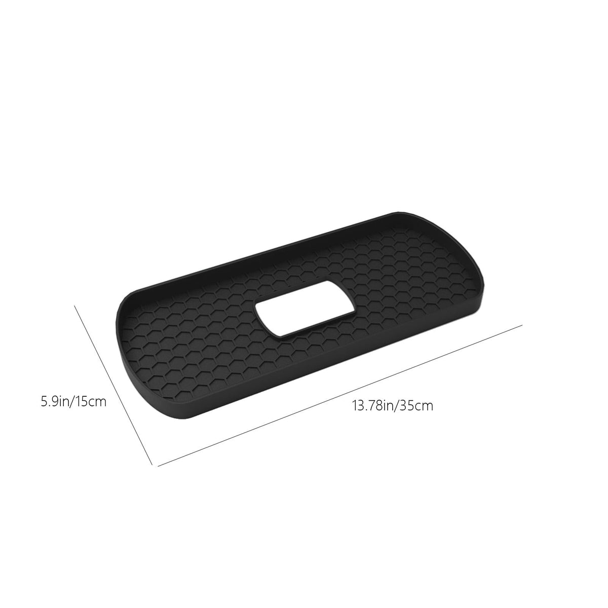 Non-Slip Silicone Tray for Bathroom Counters and Cistern Tops, 13.77 Inches - Image 3