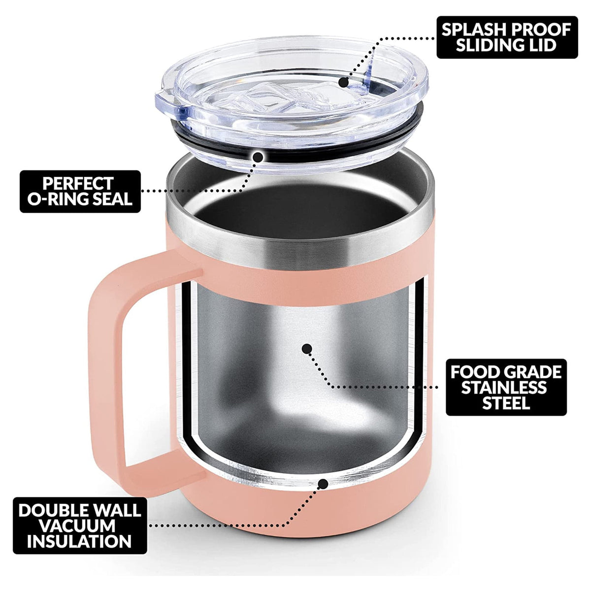 Vacuum-Insulated 12 oz Camp Mug with Handle and Removable Lid - Image 6