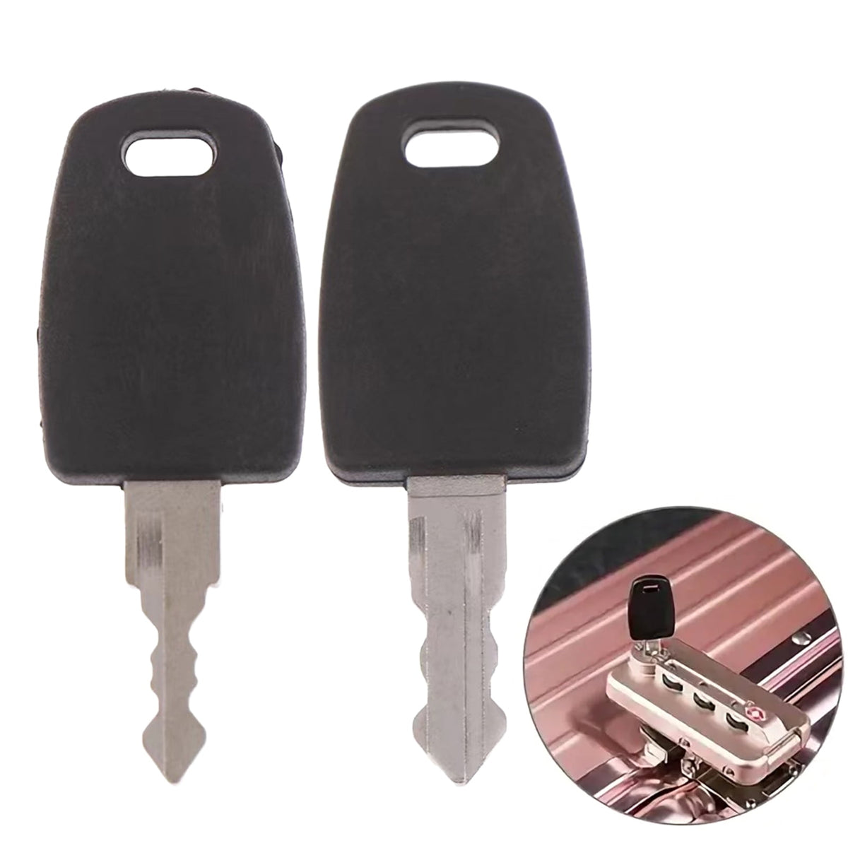 Universal Luggage Lock Key for Travel Cases, 1.89 Inches, Lightweight - Image 2