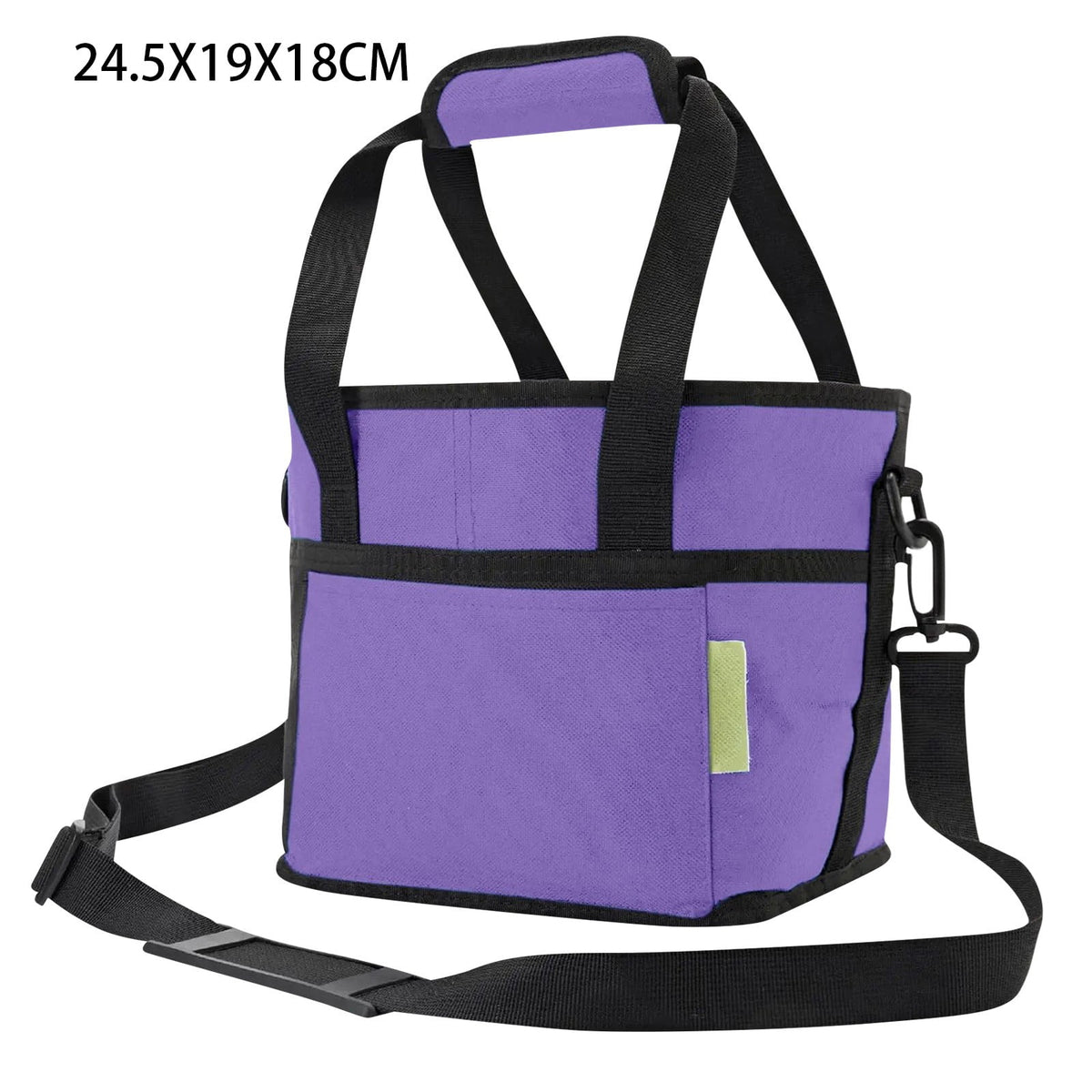 Four-Compartment Drink Carrier with Adjustable Shoulder Strap, Pink - Image 2