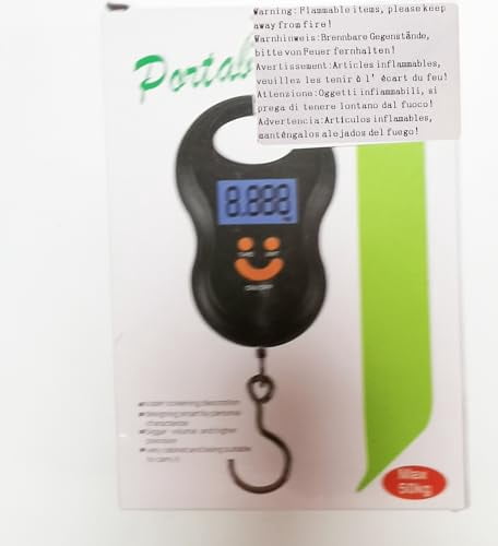 Digital Hanging Luggage Scale with Backlit Display and Hook, 110 lb Capacity - Image 6