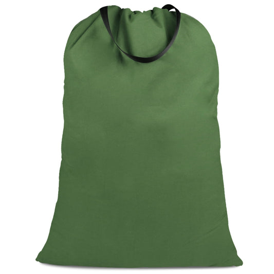 Canvas Cotton Laundry Bag with Drawstring and Handles, 25.5 x 34 Inches