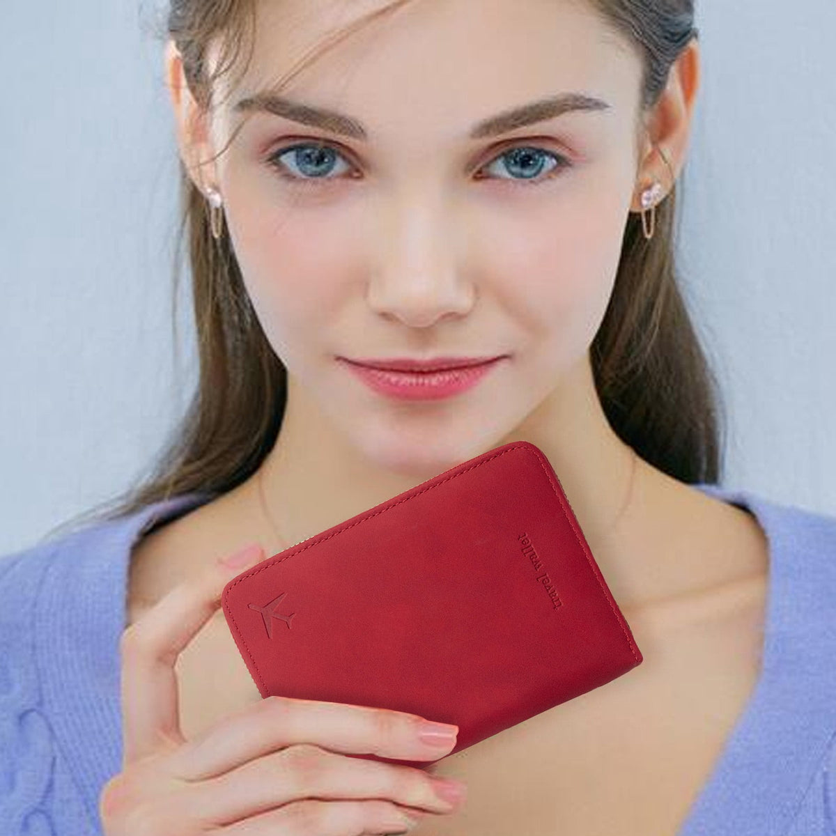 Zippered Passport and Document Wallet with RFID-Blocking Lining - Image 5