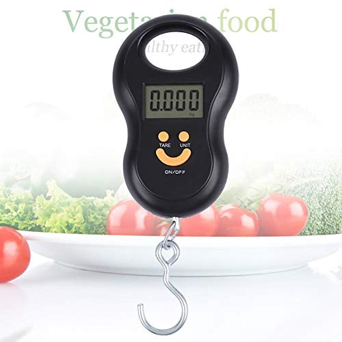 Digital Hanging Luggage Scale with Backlit Display and Hook, 110 lb Capacity - Image 3