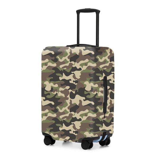 Elastic Suitcase Cover for 22 to 25 Inch Cases, Washable Camouflage Print