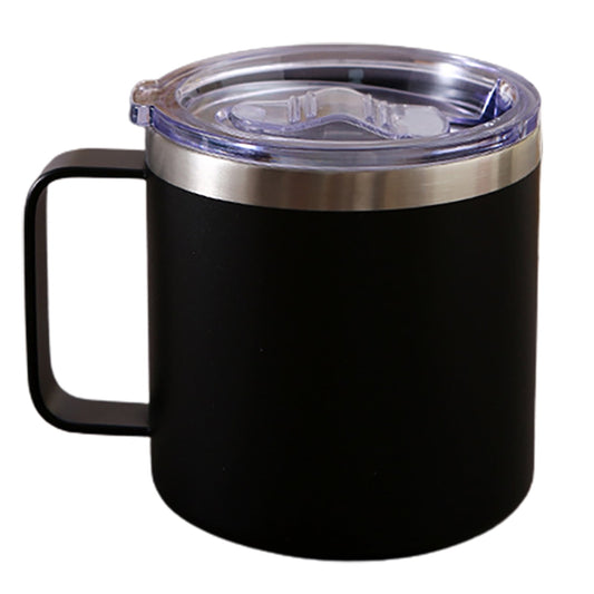 Vacuum-Insulated 12 oz Camp Mug with Handle and Removable Lid