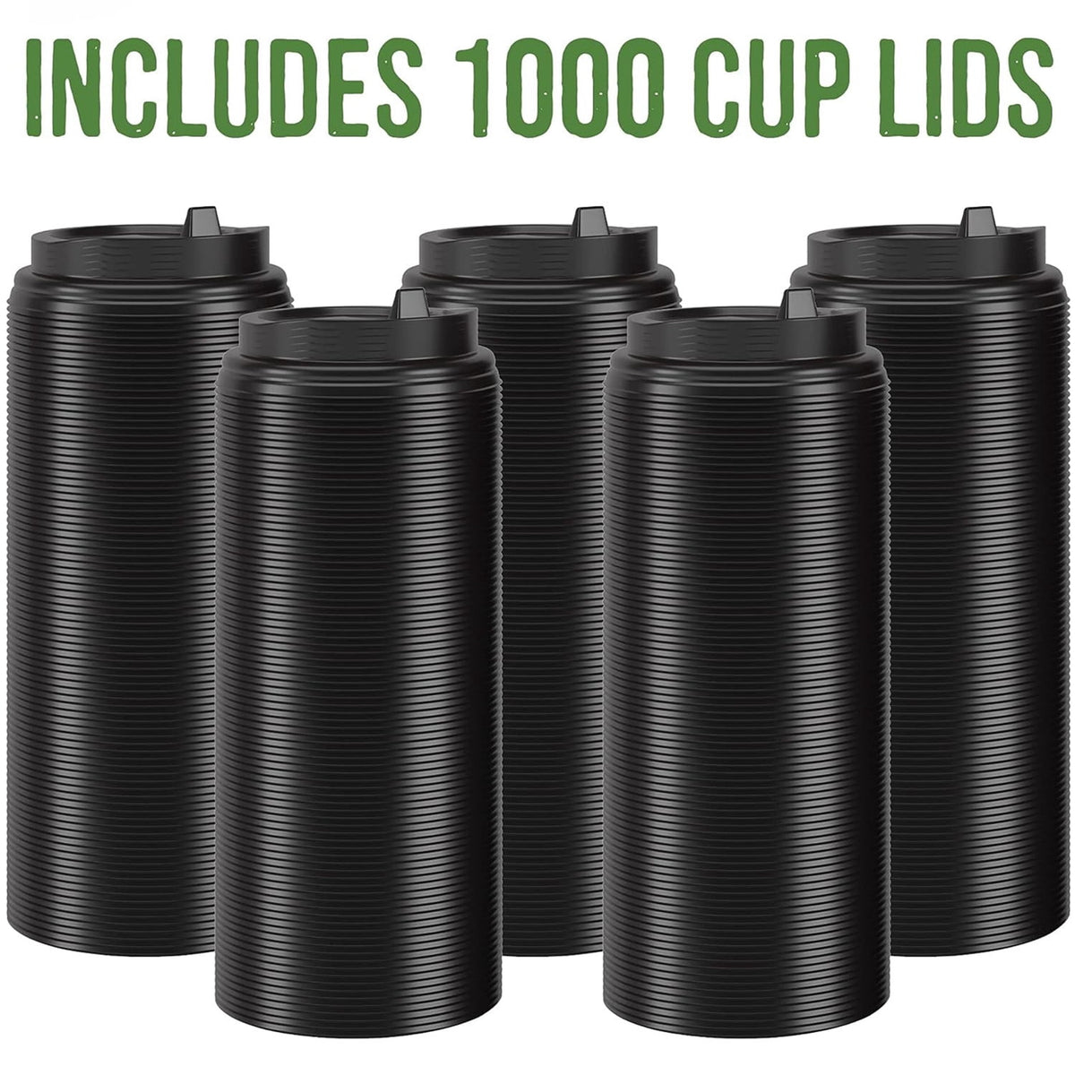 Dome Lids for 8 oz Hot Cups, Bulk Box of 1000 with Anti-Spill Rim - Image 5
