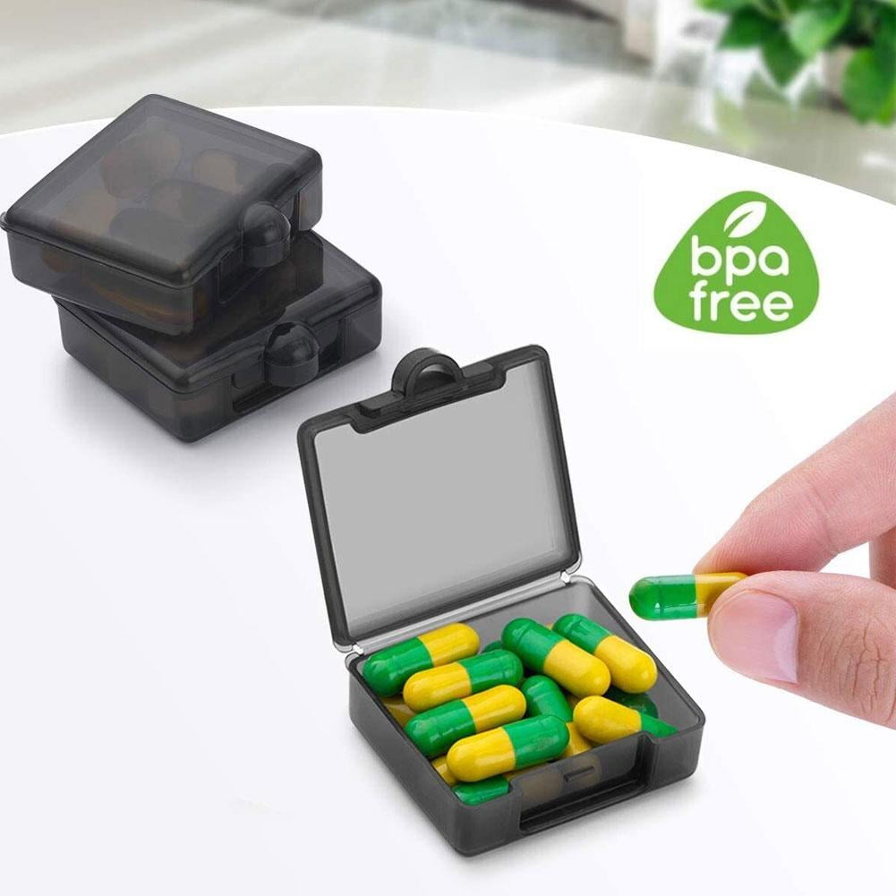 Pocket Pill Cases, Set of 3 Translucent Daily Dose Boxes for Travel - Image 2