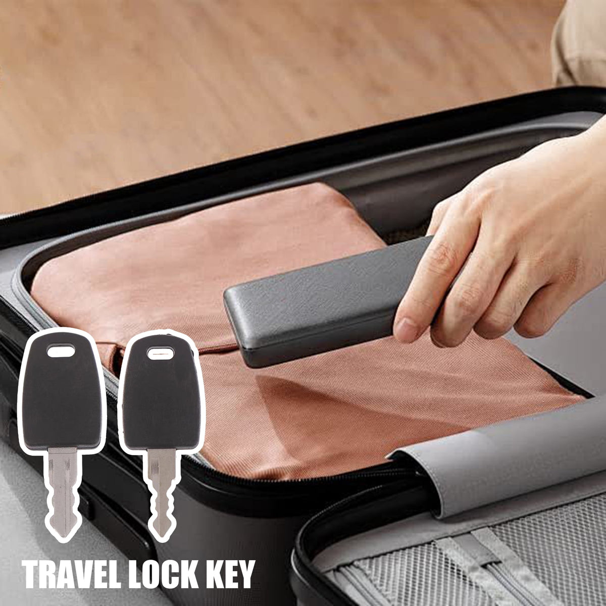 Universal Luggage Lock Key for Travel Cases, 1.89 Inches, Lightweight - Image 4