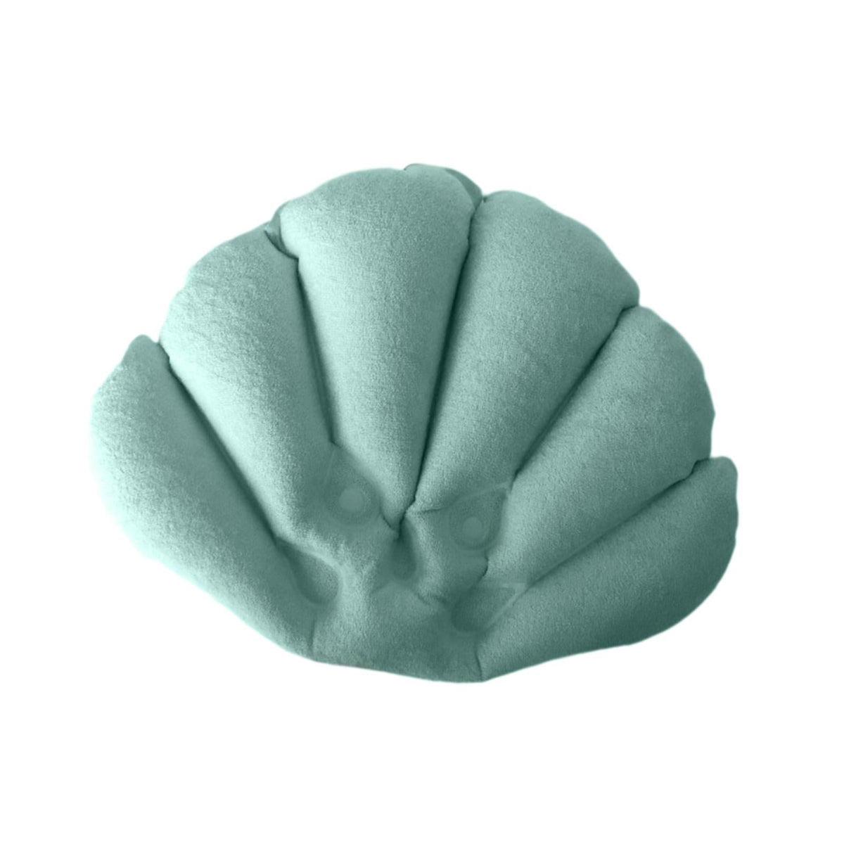 Inflatable Bath Pillow with Suction Cups, Shell-Shaped Headrest - Image 4