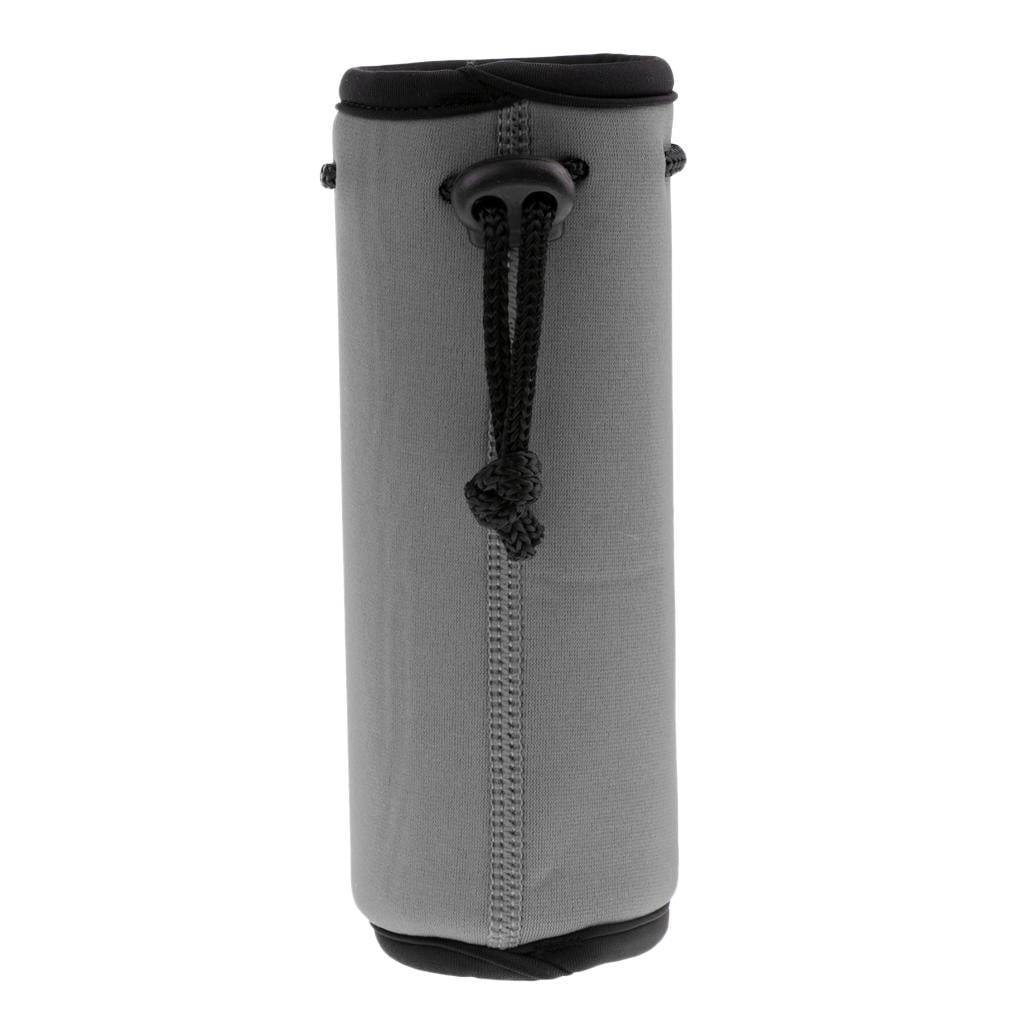 Neoprene Bottle Sleeves, Pair of Insulated Covers with Drawstring Tops - Image 3
