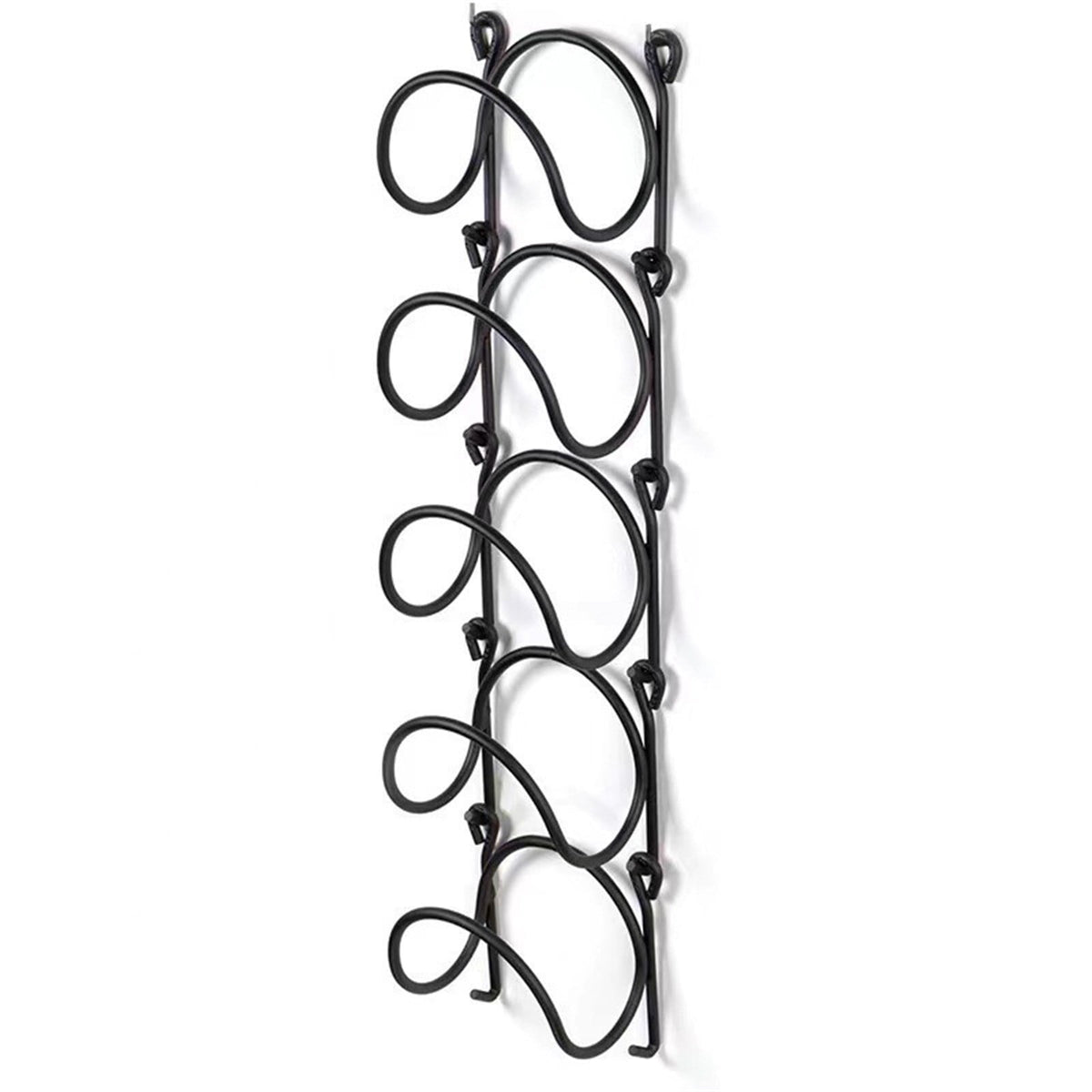 Five-Tier Wall-Mounted Rack for Rolled Towels, Carbon Steel Frame - Image 2