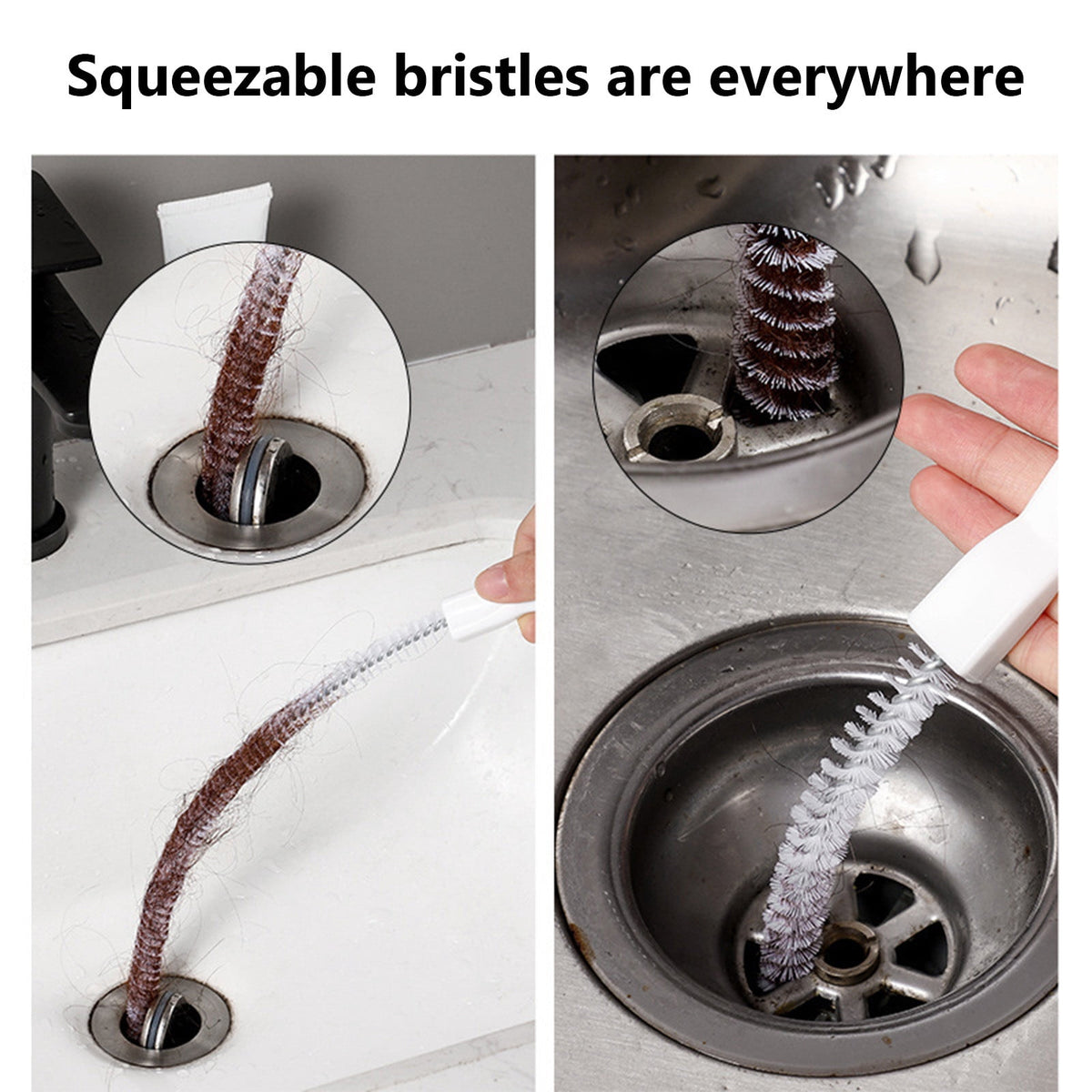 Flexible 60 cm Bristle Cleaning Tool for Long Tubes, Straws and Drains - Image 6