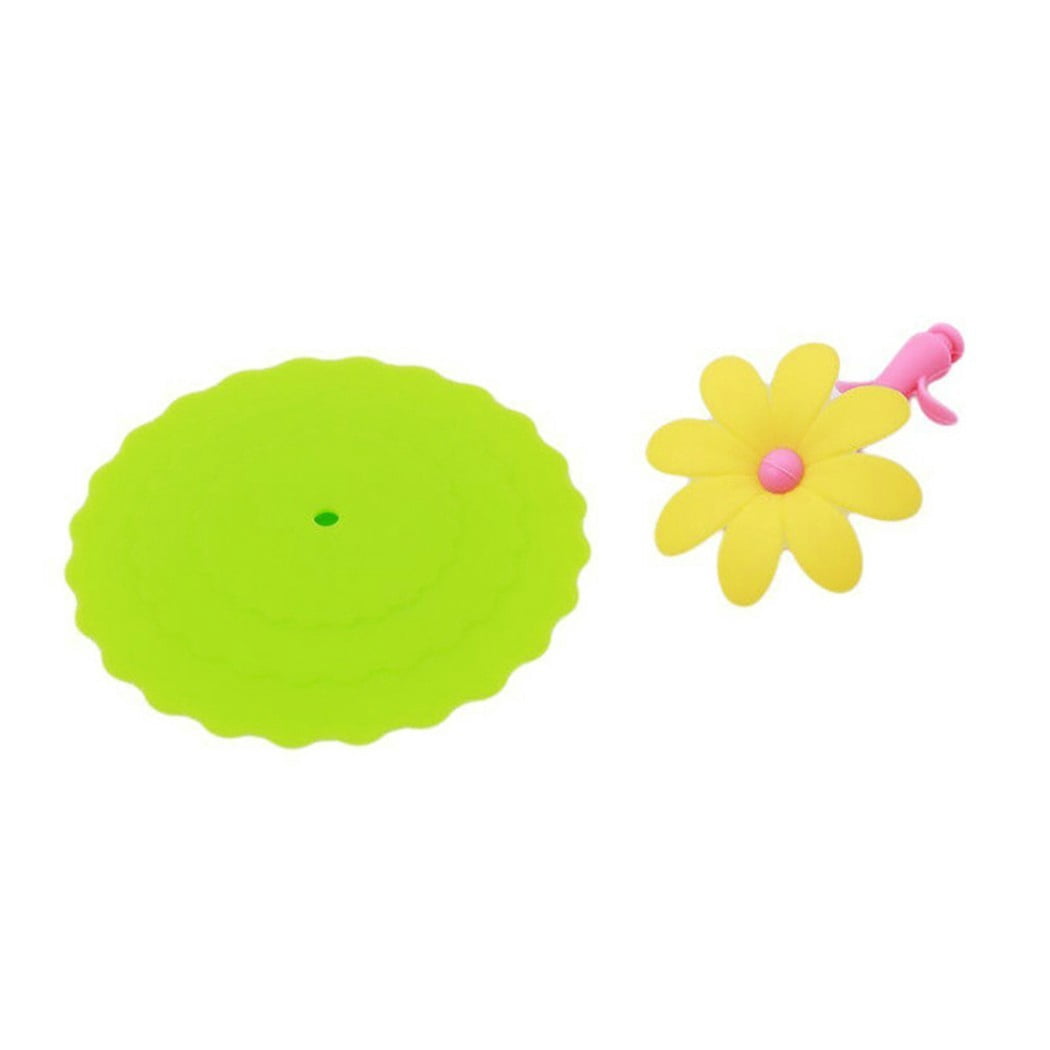 Silicone Cup Lids, Set of 3 Airtight Covers, 10 cm Across