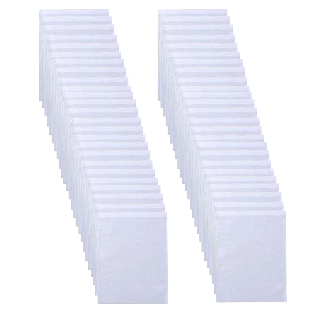 Drawstring Shoe Bags, 50 Nonwoven Pouches for Packing and Closet Storage